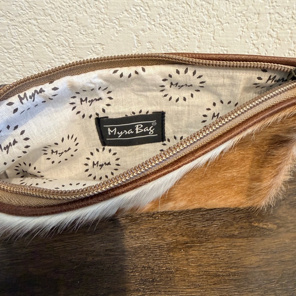 Cowhide Wristlet Clutch - Picture 3 of 4